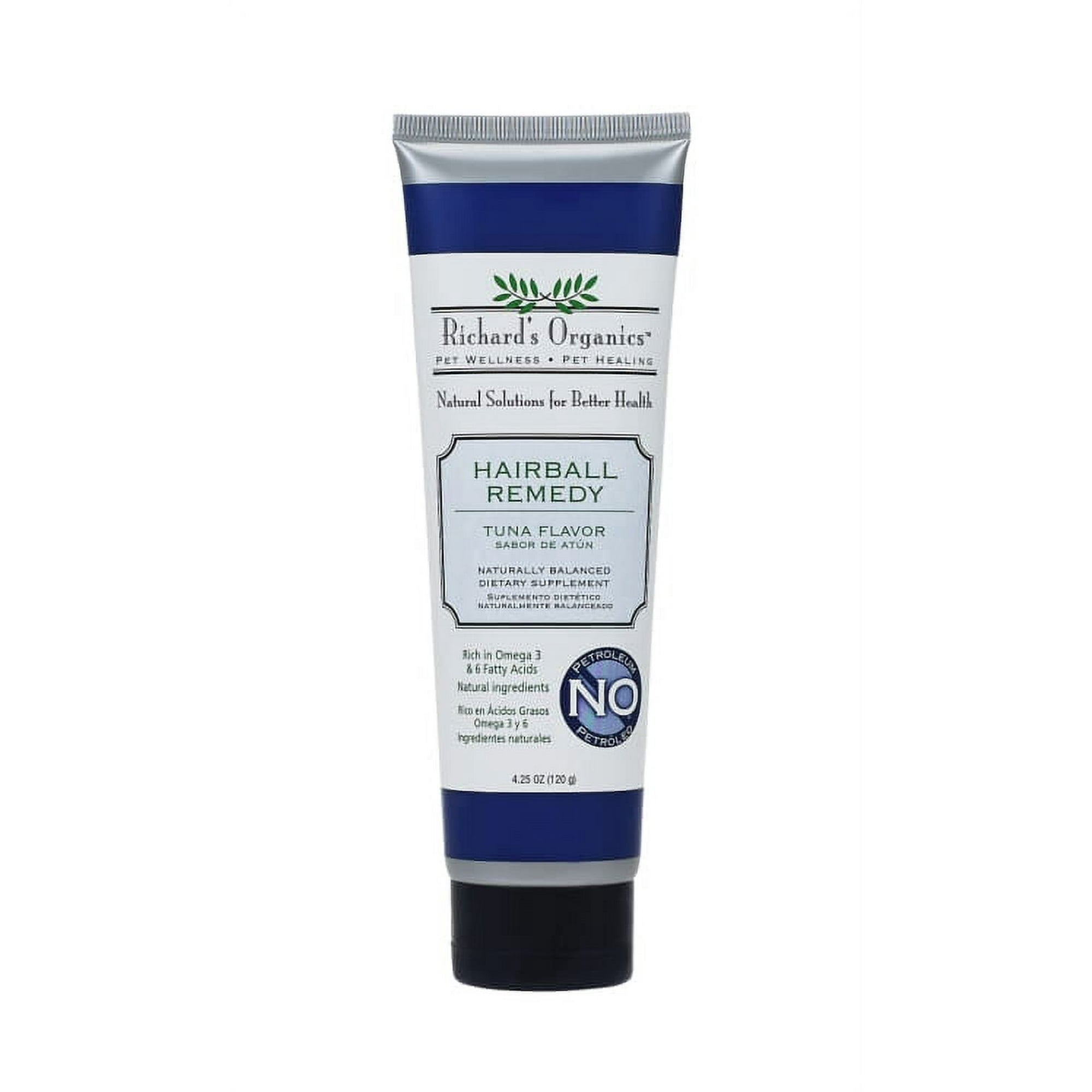 Synergy Labs Richard's Organics Hairball Lubricating Remedy Tuna Flavored Nutrient Paste First-Aid Cat Remedy - 4.25 Oz Default Title