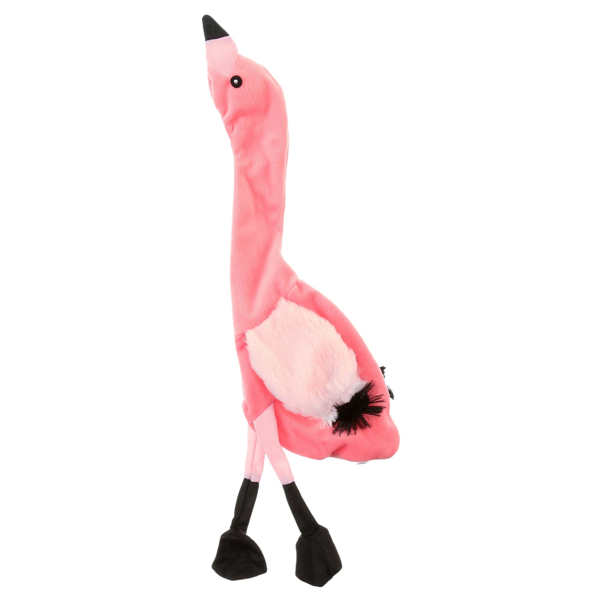 Ethical SPOT Skinneeez Stuffing-Free Flamingo Squeak and Soft Dog Toy - Large - 20 Inch