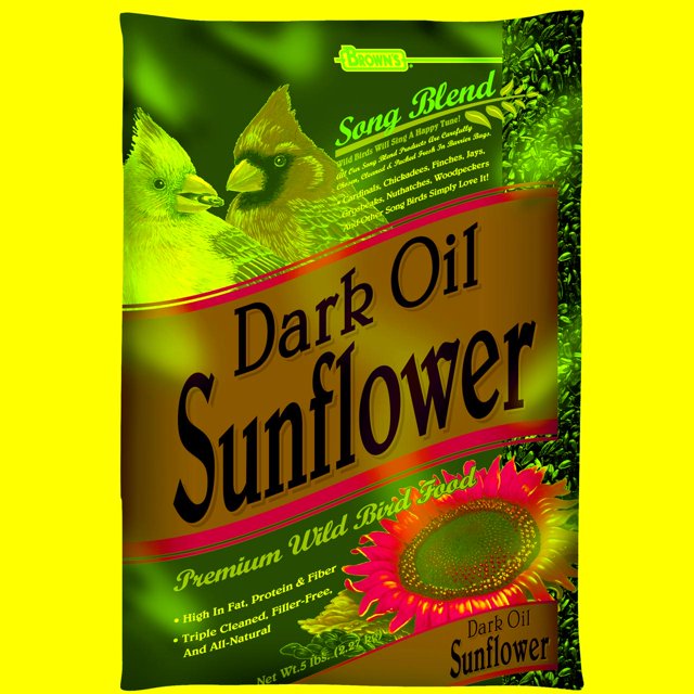 F.M. Brown's Song Blend Dark Sunflower Oil Wild Bird Food 5 Lbs - 6 Pack