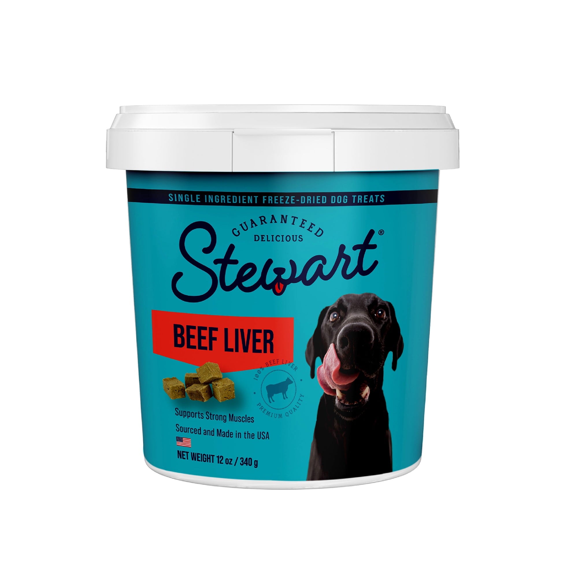 Stewart Single Ingredient Grain-Free High-Protein Beef Liver Freeze-Dried Dog Treats or Food Topper - 14 Oz Default Title