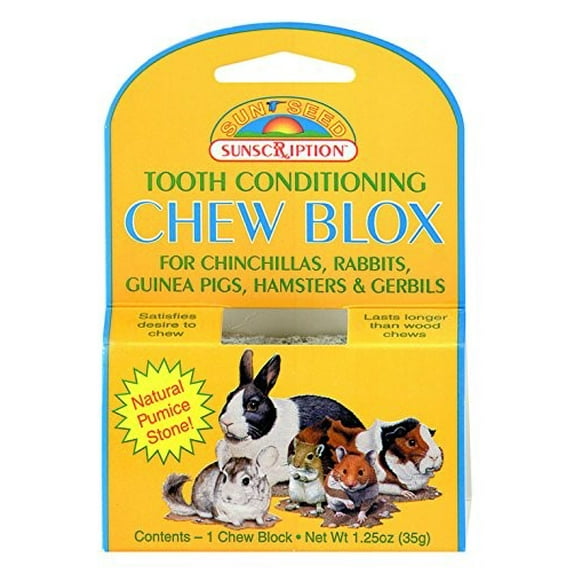 Sunseed SunScriptions Chew Blox Chew and Gnaw Small Animal Treats or Toys - 1.25 Oz Default Title