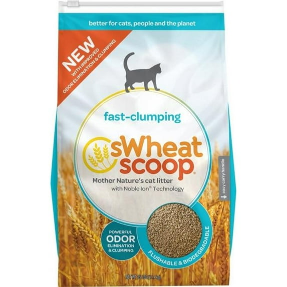 Swheat Scoop Original Fast Clumping Odor Neutralizing Enzymes Natural Wheat Cat Litter 28 Pounds