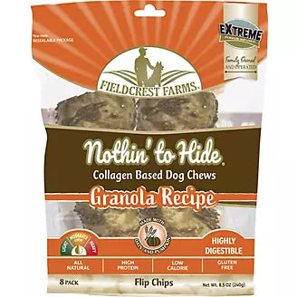 SPOT Nothin' To Hide Flip Chips Collagen and Granola Natural Dog Chews - 8 Pack