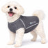 Pet Life ® Active 'Racerbark' 4-Way-Stretch Yoga Fitness Dog T-Shirt Tank Top X-Small Gray