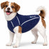 Pet Life ® Active 'Racerbark' 4-Way-Stretch Yoga Fitness Dog T-Shirt Tank Top X-Small Navy