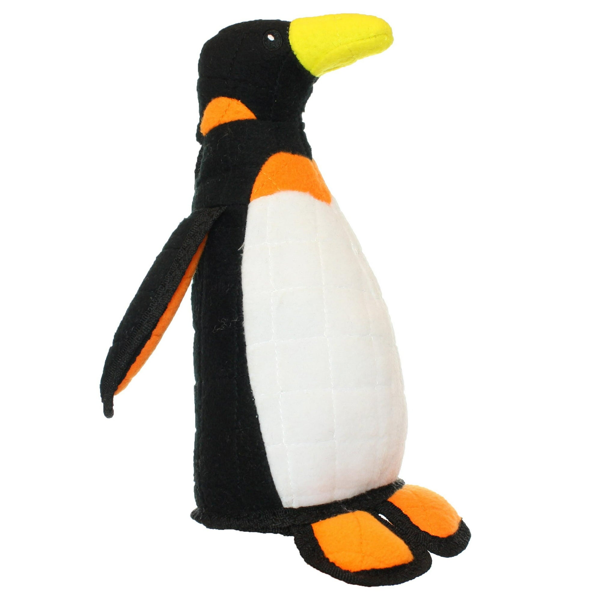 Tuffy Zoo Penguin Reinforced Durable Squeak and Floating Plush Dog Toy