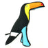 Tuffy Zoo Toucan Parrot Reinforced Durable Squeak and Floating Plush Dog Toy