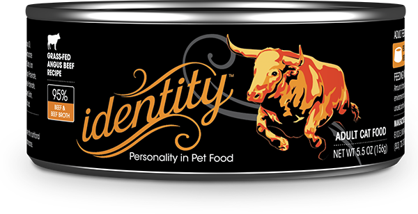 Identity 95% Grass-Fed Angus Beef Canned Cat Food - 5.5 Oz - Case of 24