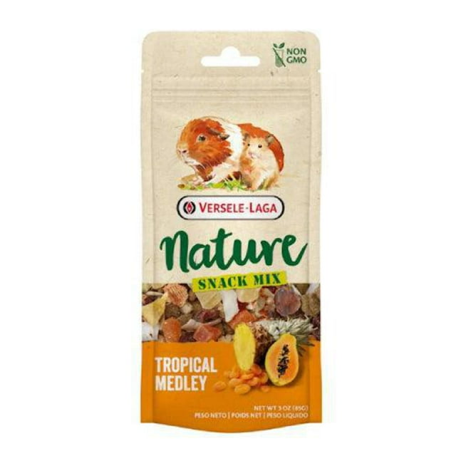 Versele-Laga Nature Tropical Medley Fruits Snack Mix Small Animal Treats - 3 Oz - Case of 8