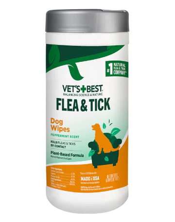 Vet's Best Flea and Tick Dog Wipes - 50 Count