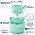 Pet Life ® 'Moda-Pure' Ultra-Quite Filtered Dog and Cat Fountain Waterer