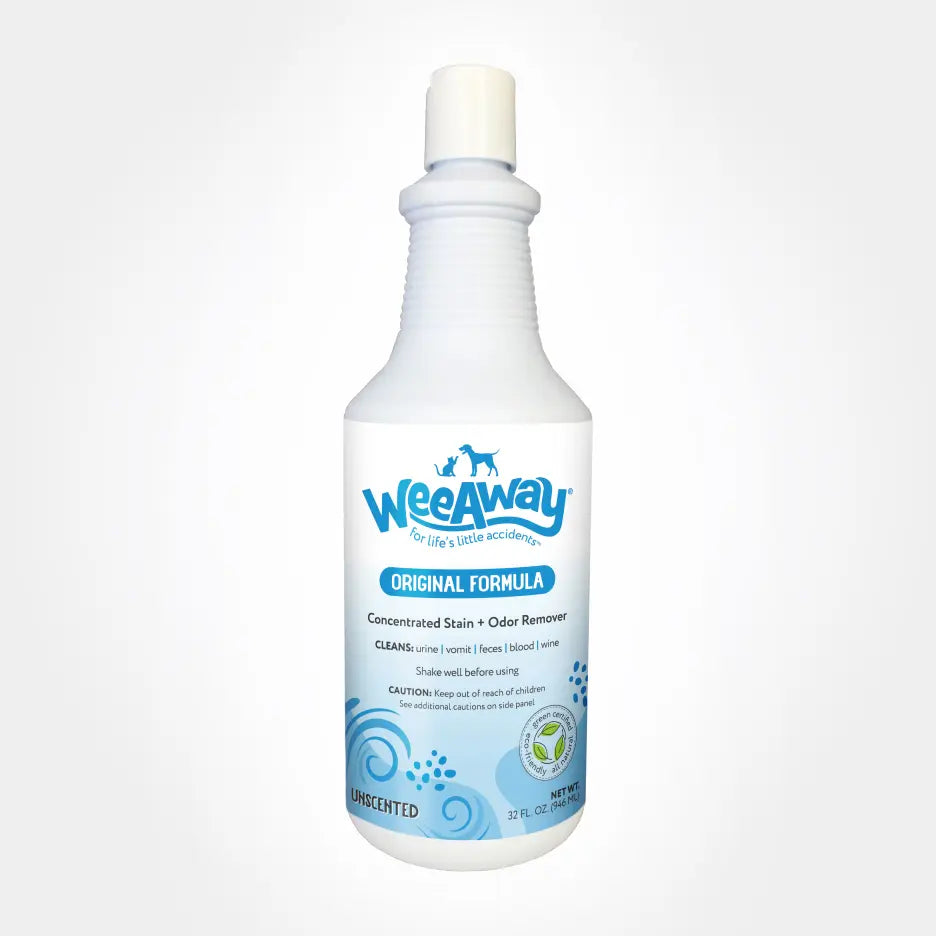 Wee Away Unscented Quarts Cat and Dog Stain and Odor Eliminator - 32 oz Bottle