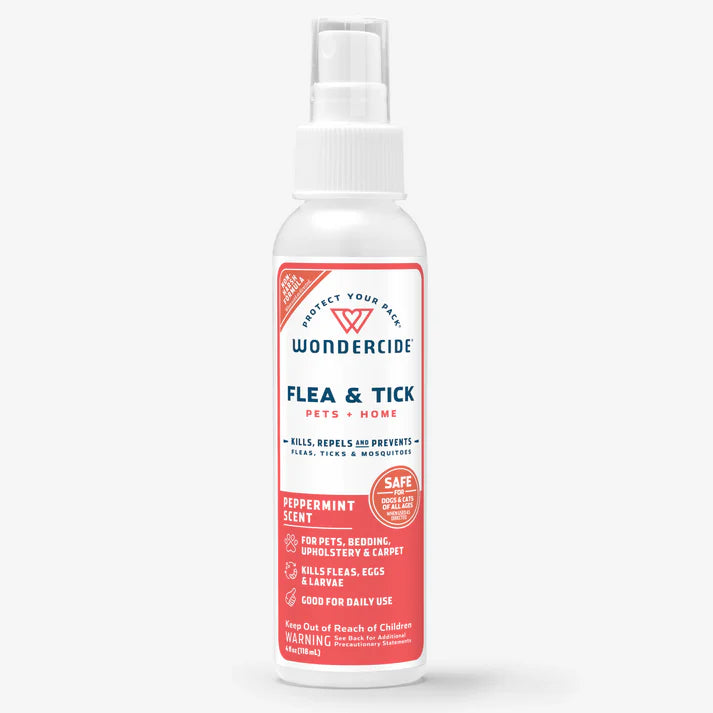 Wondercide Mosquito Flea and Tick Spray for Pets and Home - Peppermint - 4 oz Bottle