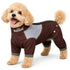 Dog Helios ® 'Tail Runner' Lightweight 4-Way-Stretch Breathable Yoga Dog Tracksuit X-Small Brown And Grey