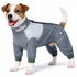 Dog Helios ® 'Tail Runner' Lightweight 4-Way-Stretch Breathable Yoga Dog Tracksuit X-Small Grey