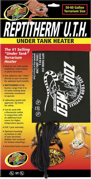 Zoo Med Laboratories ReptiTherm Under-the-Tank Terrarium Reptile Heater - 24 Watt - 50-...