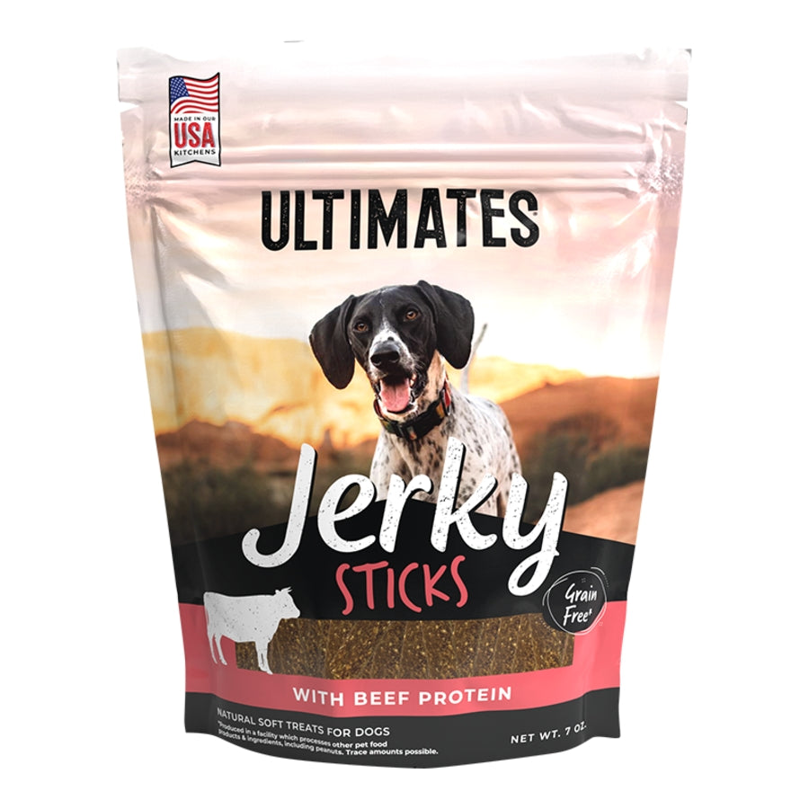 Pro Pac Ultimates Grain-Free Jerky Sticks Beef Jerky Dog Treats - 7 Oz