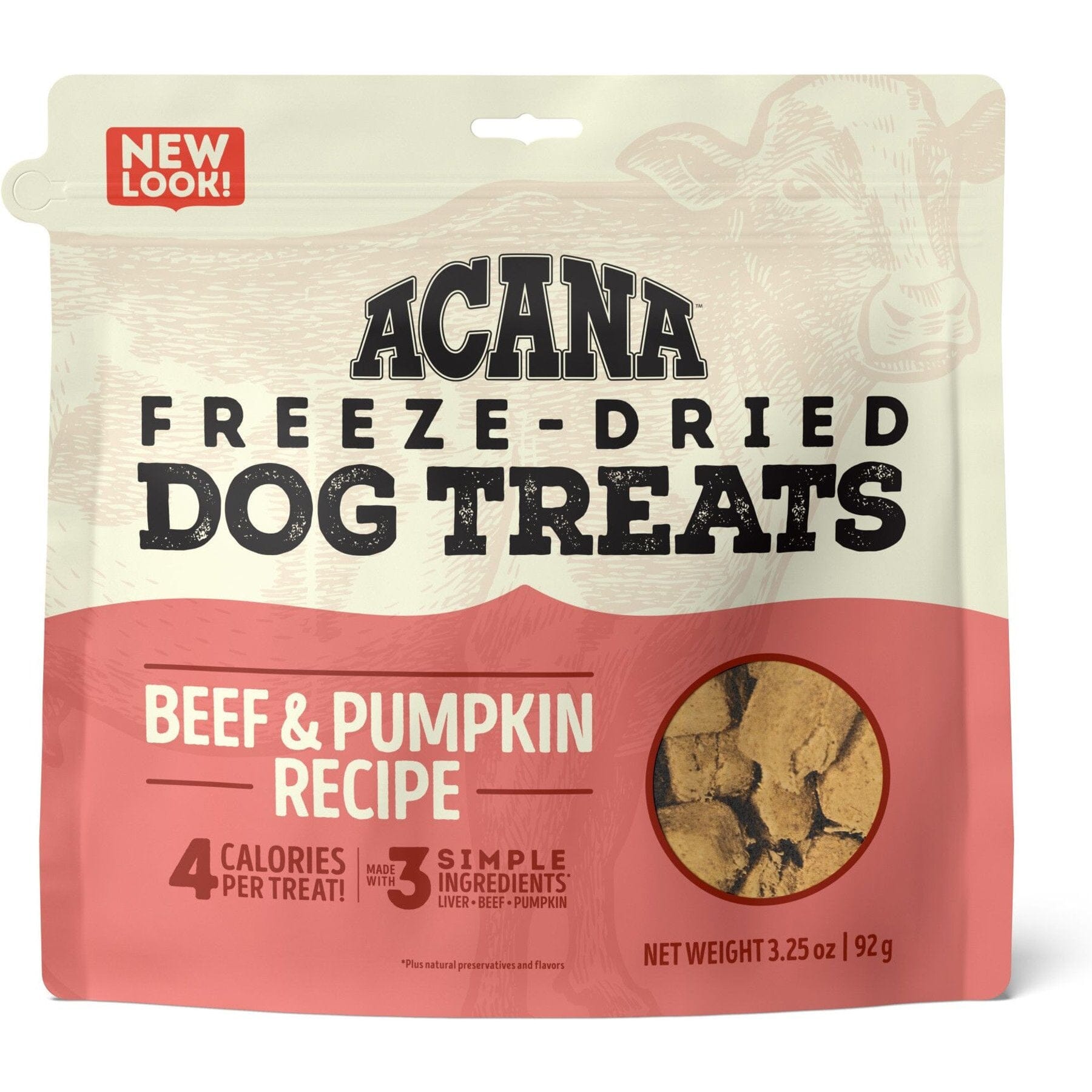 Acana 'Kentucky Dogstar Chicken' Beef & Pumpkin Singles Dog Treats - 1.25 oz Bag