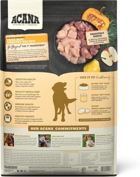 Acana 'Kentucky Dogstar Chicken' Free-Run Poultry Dry Dog Food - 13 lb Bag