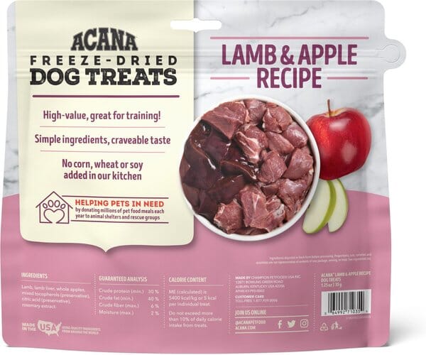 Acana 'Kentucky Dogstar Chicken' Lamb & Apple Singles Dog Treats - 3.25 oz Bag