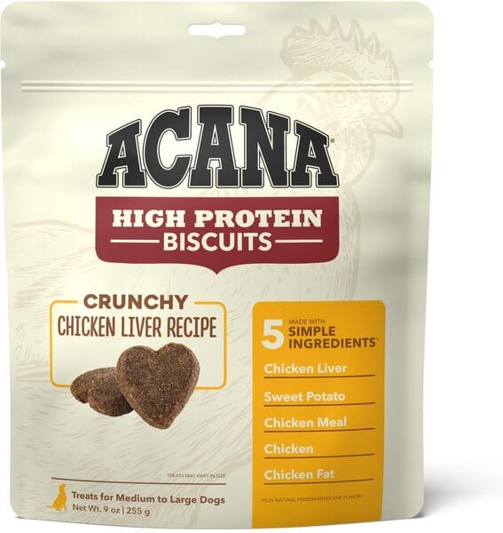 Acana 'Kentucky Dogstar Chicken' Pork Liver Recipe Large Crunchy Dog Biscuits - 9 oz Bag