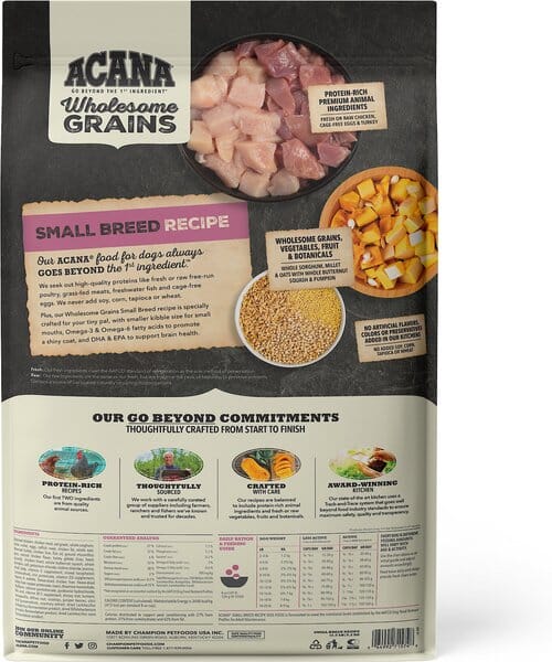 Acana 'Kentucky Dogstar Chicken' Wholesome Grains Small Breed Dry Dog Food - 4 lb Bag