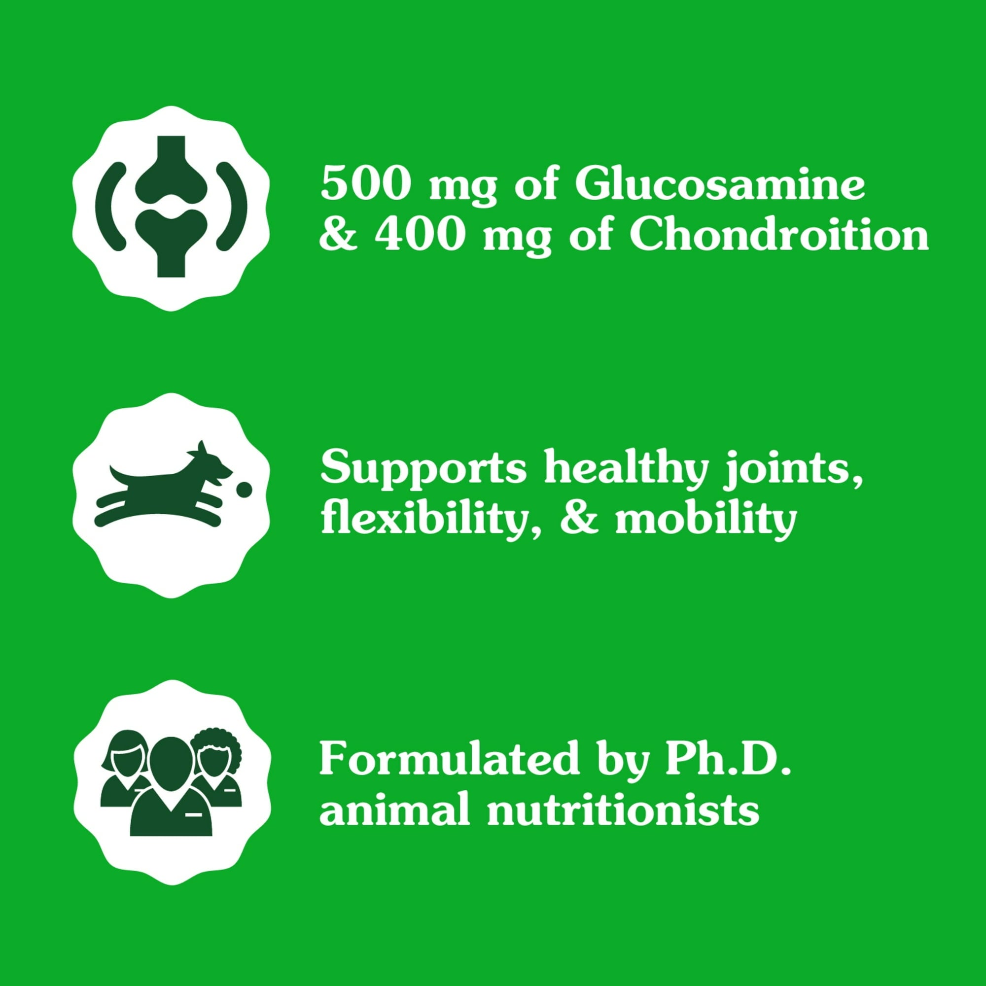 Greenies Hip and Joint Chicken Adult Soft Chew Dog Supplements - 30 Count - 6.08 Oz - 6 Pack