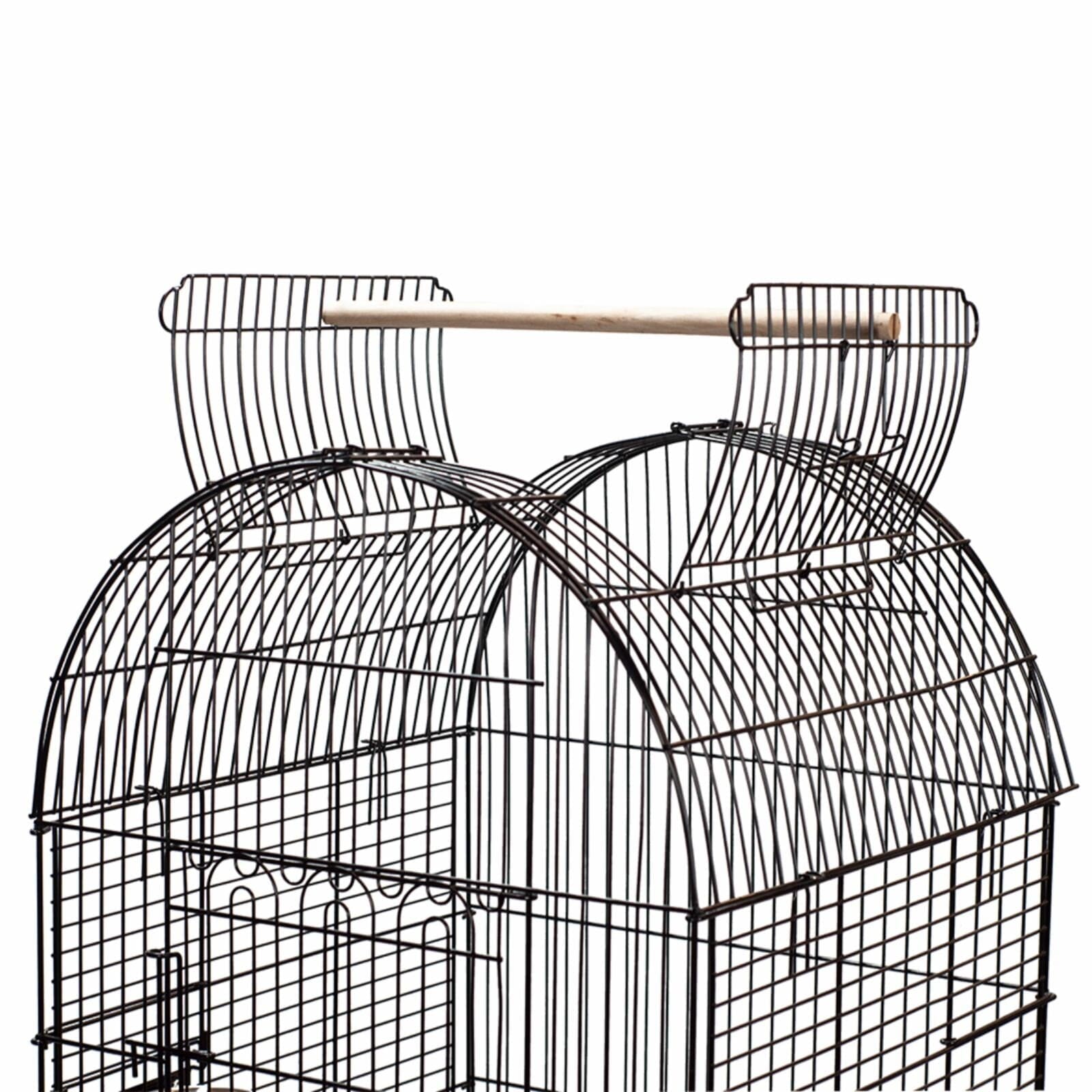 A&E Cage Company Economy Dome Top Bird Cage - Black - 20 X 20 X 58 In