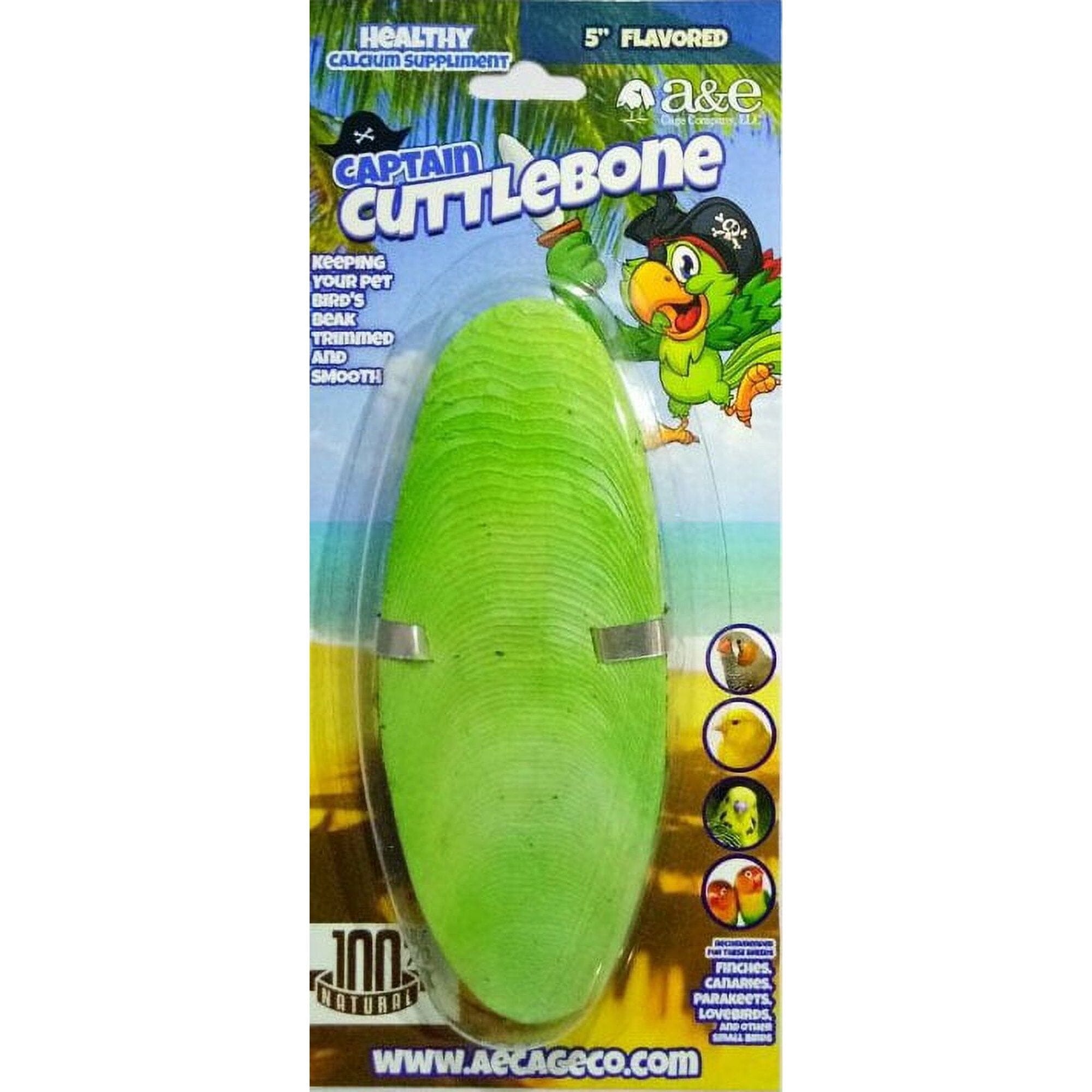 A&E Cage Company Flavored Bird Cuttlebone Treats - 5 In