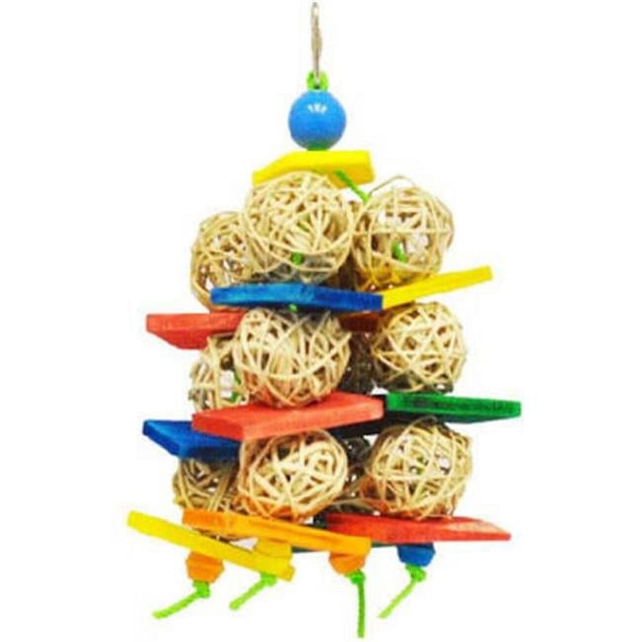 A&E Cage Company Happy Beaks Wicker Cluster Bird Toy - Medium Default Title