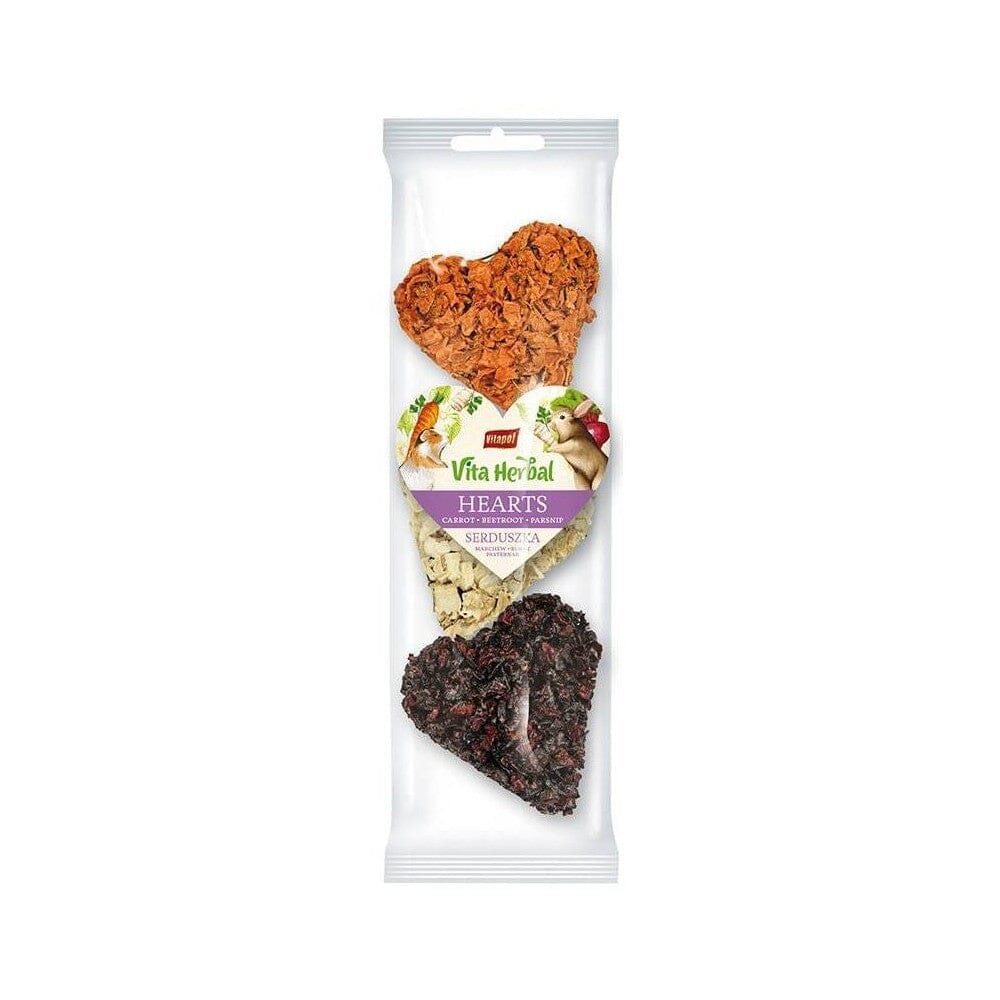 A&E Cage Company Herbal Hearts Veggie and Fruit Mix Small Animal Treats - 3 Pack Default Title