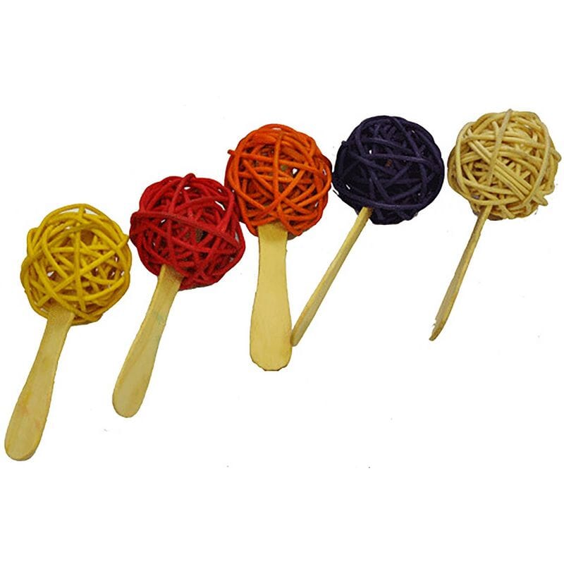 A&E Cage Company Java Popsicle Parrot Braided Bird Toy - 6 Pack