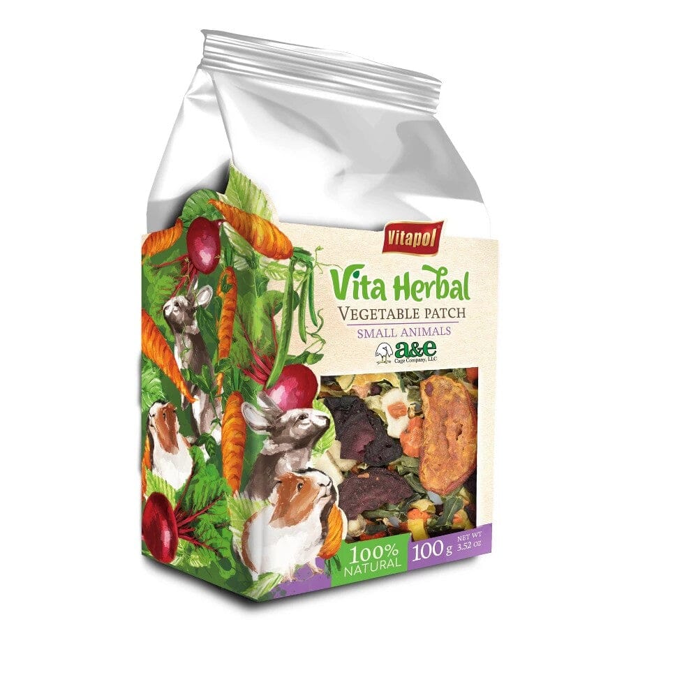 A&E Cage Company Vitapol Vita Herbal and Vegetable Small Animal Food - 100 Grams - 2 Pack Default Title