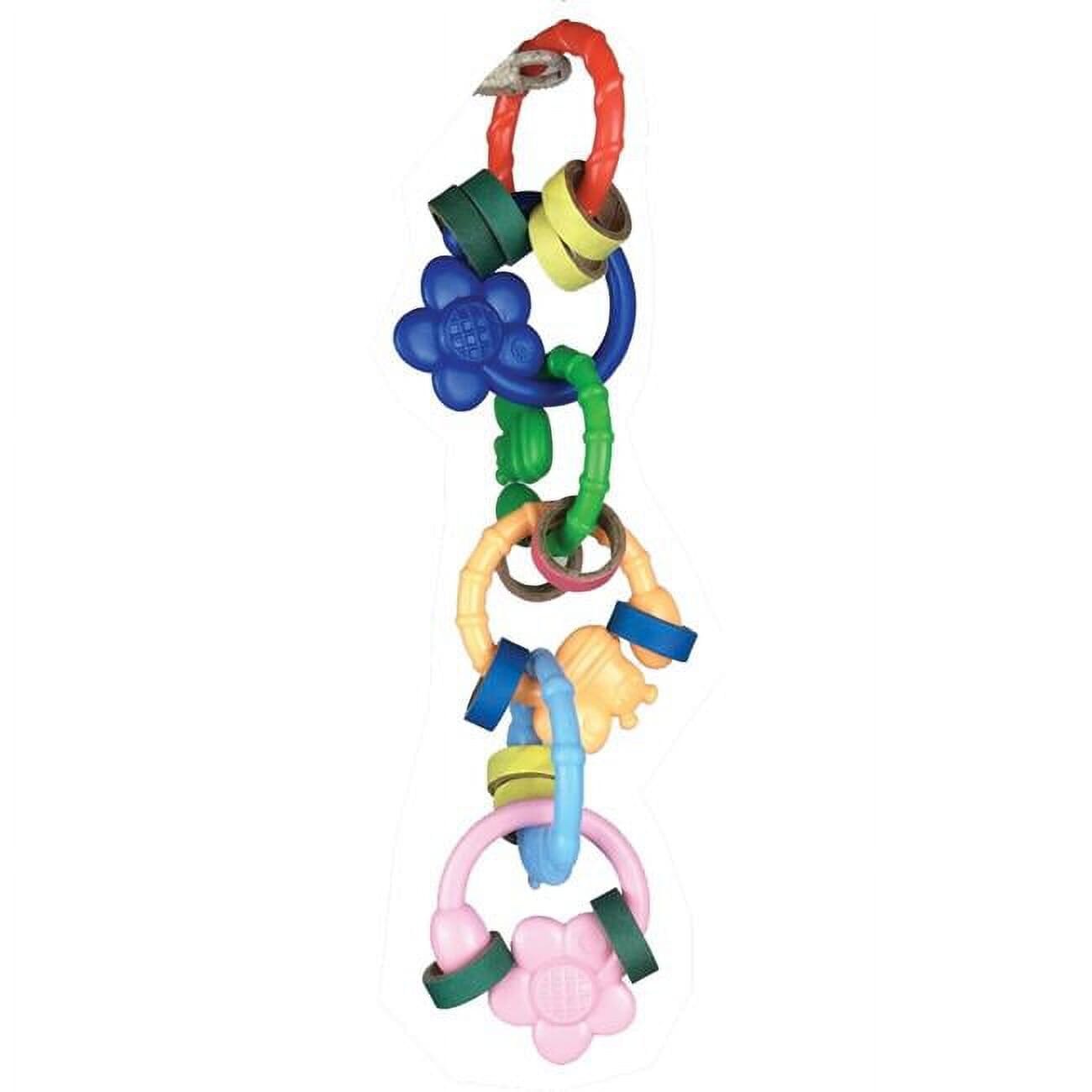 A&E Cage Happy Beaks Flowerrings Bird Toy - 10 X 3 X 3 In