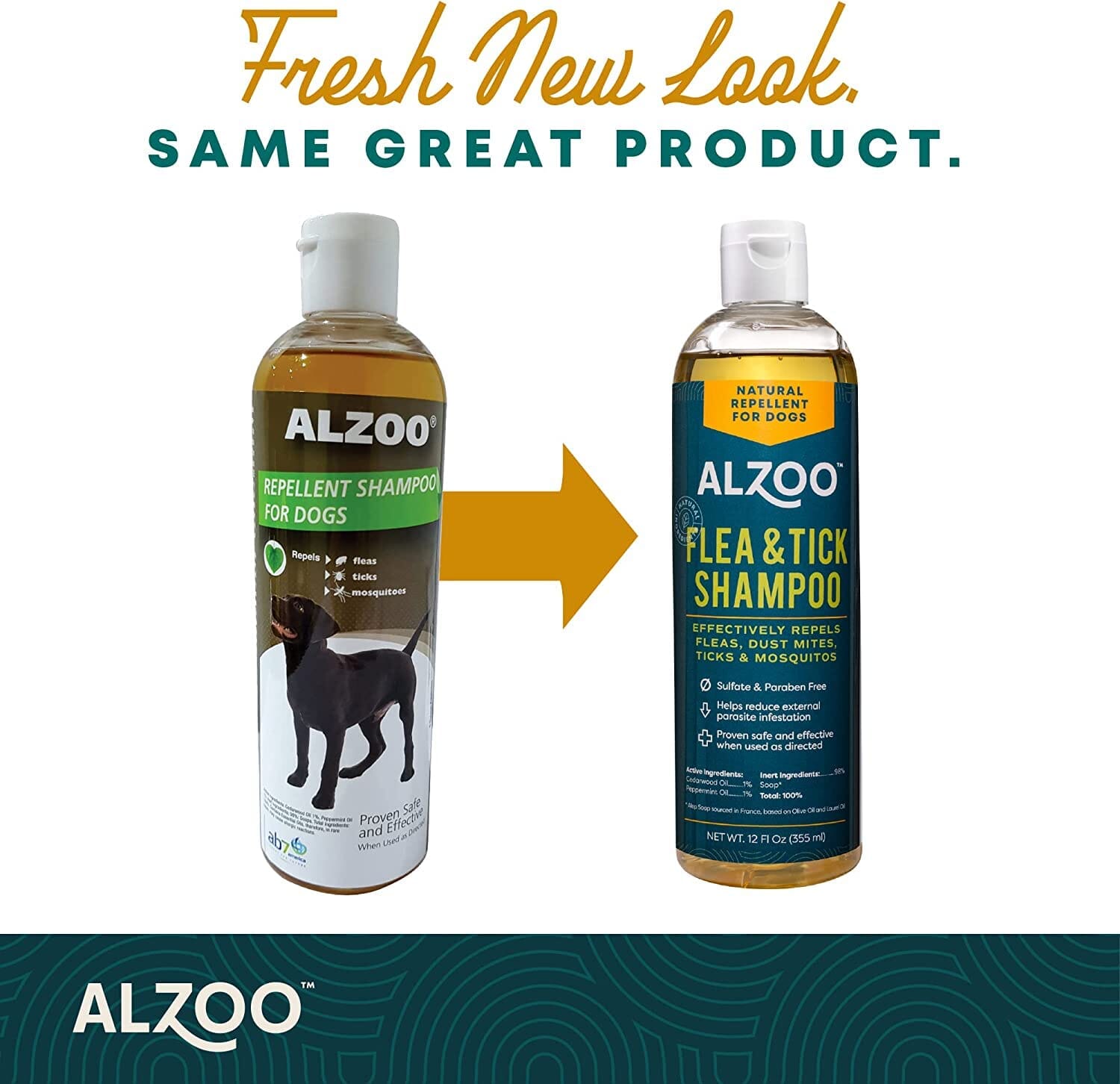 Alzoo Natural Flea and Tick Dog Shampoo - 12 Oz  