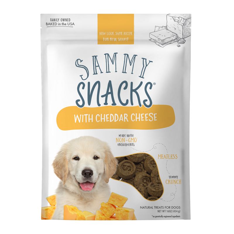 Ancestry Sammy Snacks Chedder Crunchy Dog Biscuits Treats - 16 Oz
