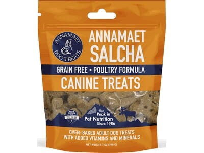 Annamaet Grain-Free Salcha Biscuit Dog Treats - 7 oz Bags  