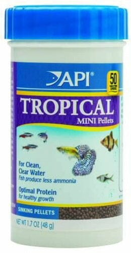 API Tropical Sinking Mini Pellets Freeze-Dried Freshwater Fish Food - 1.7 Oz Default Title