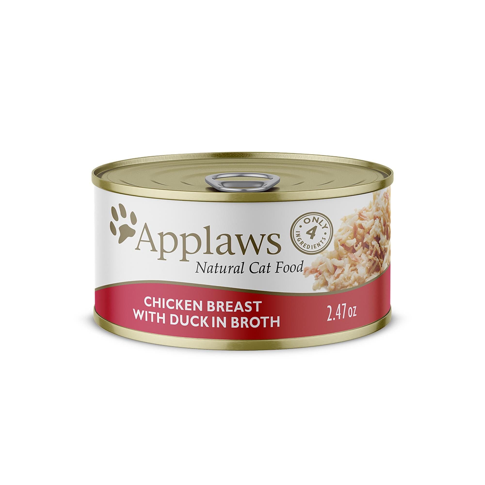 Applaws Chicken Breast and Duck in Broth Canned Cat Food - 2.47 Oz - Case of 24  