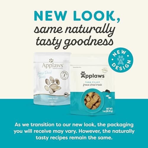 Applaws Natural 100% Protein Limited Ingredient Freeze-Dried Tuna Fillet Freeze-Dried Cat Treats - 1.35 Oz - 8 Pack