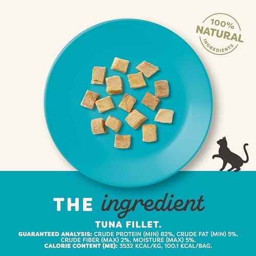 Applaws Natural 100% Protein Limited Ingredient Freeze-Dried Tuna Fillet Freeze-Dried Cat Treats - 1.35 Oz - 8 Pack