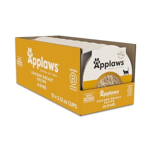 Applaws Natural Grain-Free Limited Ingredient Chicken Breast in Broth Wet Cat Food Trays - 2.12 Oz - Case of 10 Default Title
