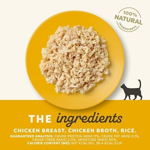 Applaws Natural Grain-Free Limited Ingredient Chicken Breast in Broth Wet Cat Food Trays - 2.12 Oz - Case of 10