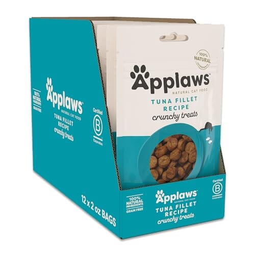 Applaws Natural Grain-Free Limited Ingredient High-Protein Tuna Fillet Crunchy Cat Treats - 2 Oz - 12 Pack Default Title