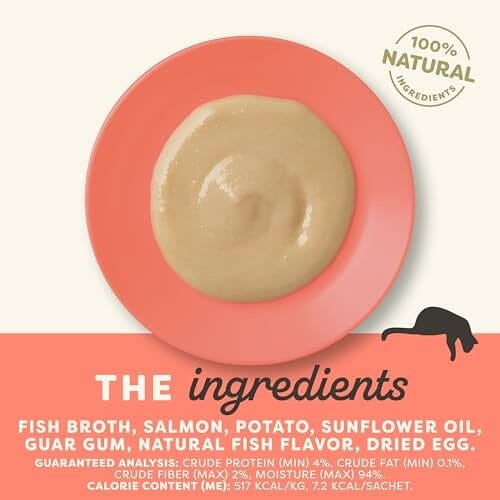 Applaws Natural Grain-Free Limited Ingredient Salmon Puree Lickable Cat Treats - .5 Oz - 6 Pack - Case of 10