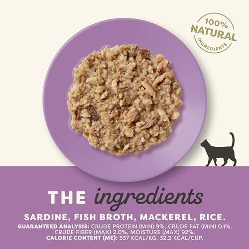 Applaws Natural Grain-Free Limited Ingredient Sardine and Mackerel in Broth Wet Cat Food Trays - 2.12 Oz - Case of 10