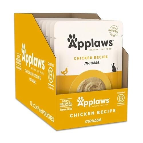 Applaws Natural Limited Ingredient Chicken Breast in Mousse Wet Cat Food Pouch - 2.47 Oz - 12 Pack Default Title