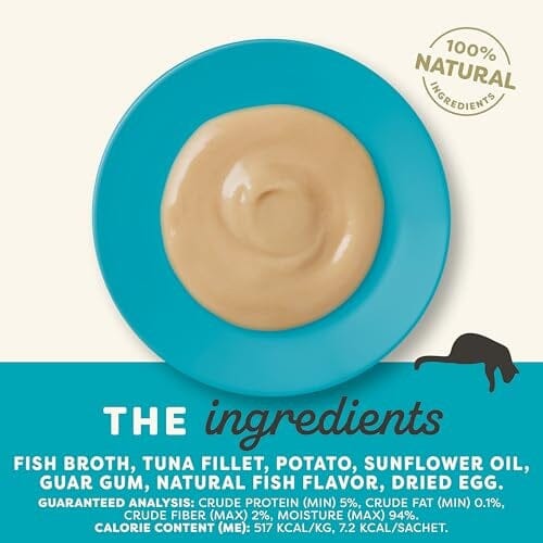 Applaws Natural Limited Ingredient Grain-Free Tuna Puree Lickable Cat Treats Pouch - .5 Oz - 6 Pack - Case of 10