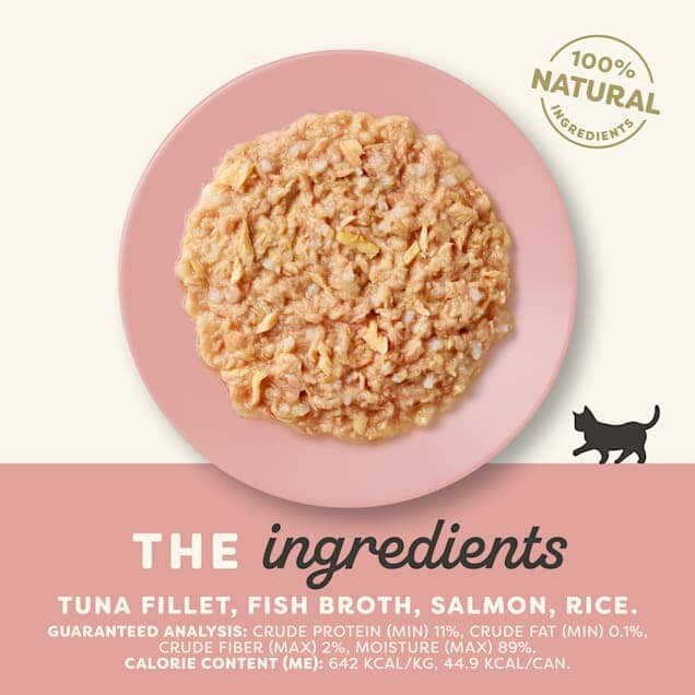 Applaws Natural Limited Ingredient Tuna Fillet and Salmon in Broth Kitten Canned Cat Food - 2.47 Oz - Case of 24
