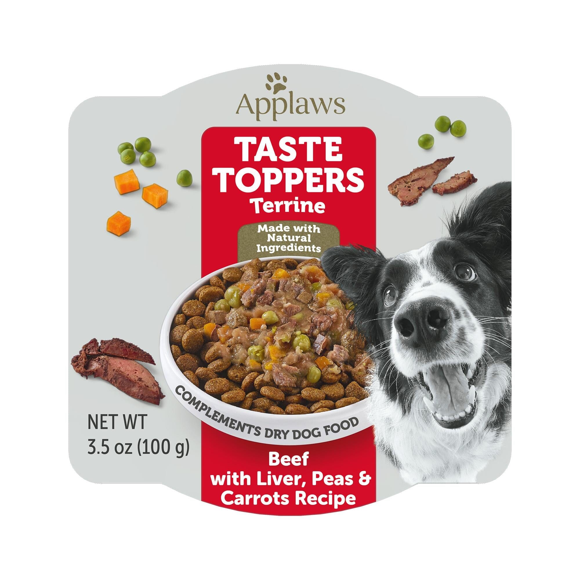 Applaws Taste Toppers Beef and Liver Wet Dog Food Toppers - 3.53 Oz - Case of 6  